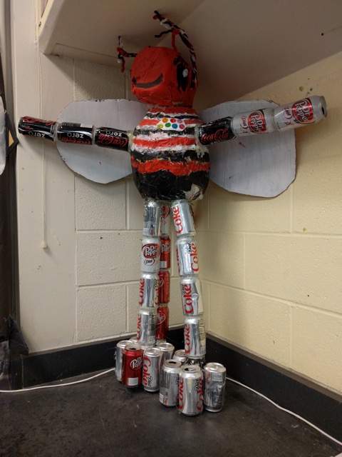 I subbed in the classroom with this friendly creature on May the 4th, otherwise known as Star Wars Day. Two teachers at the school were in Star Wars cosplay. Later, in my class, a group of boys gave their science activity a Star Wars theme. I asked them if they’d seen the teachers in costume. One boy said, “Yeah, I was psyched that I knew Ms. X was a Twi’lek.” Another boy said, “Yeah, but Ms. Y was dressed as Obi-Wan, but she had a Kylo Ren light saber and that pissed me off.” There’s just no pleasing seventh grade geeks.